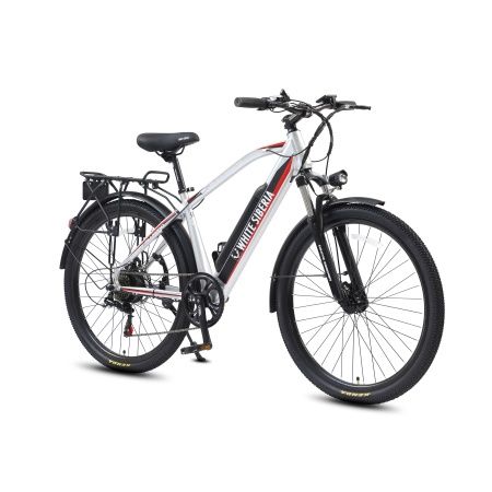 Электровелосипед WHITE SIBERIA CAMRY ALLROAD 500W (матовый серебристый)