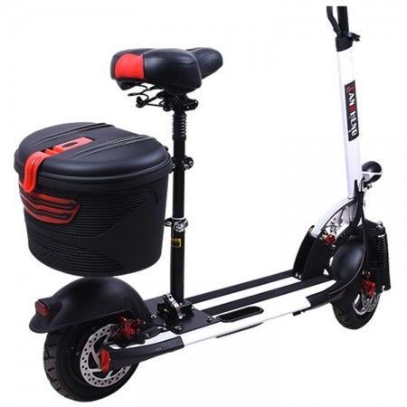 Пластиковая корзина с замком подсидельная (Черный)