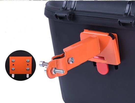 Пластиковая корзина с замком подсидельная (Черный)