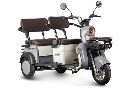 Электротрицикл Rutrike Gelbert Beta 48V/60V 800Вт серо-белый