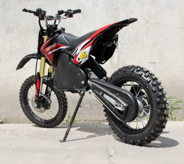 Электромотоцикл GreenCamel Питбайк DB500, 48V 1500W R14/R12 красный