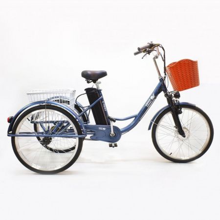 Электровелосипед GreenCamel Трайк-24 (R24 500W 48V 15Ah) синий