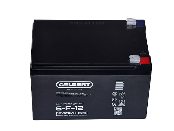 Аккумулятор для ИБП Gelbert 6-F-12 (12V12A/H C20)