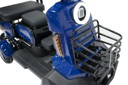 Электроскутер четырехколесный Rutrike Квадро синий