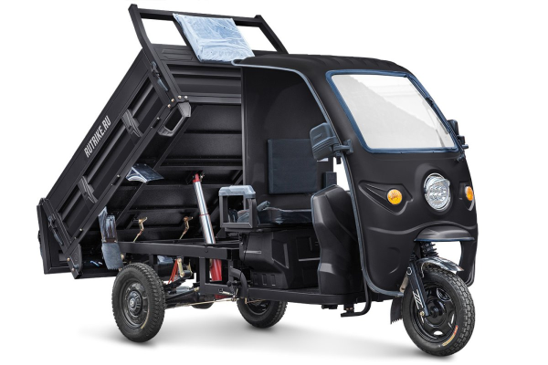 Грузовой электротрицикл Rutrike D5 1700 КАБИНА черный