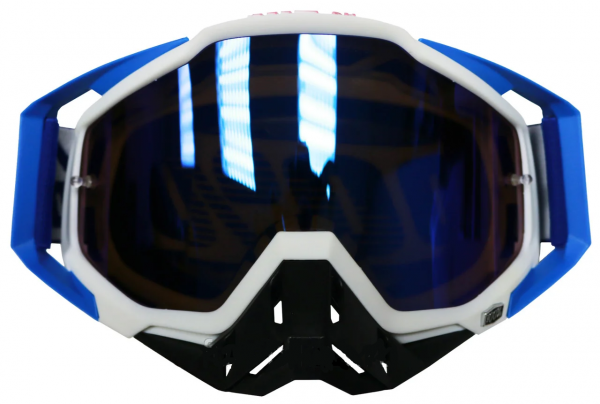 Очки для мотокросса 100% синие с белым