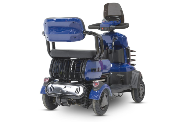 Электроскутер четырехколесный Rutrike Квадро синий