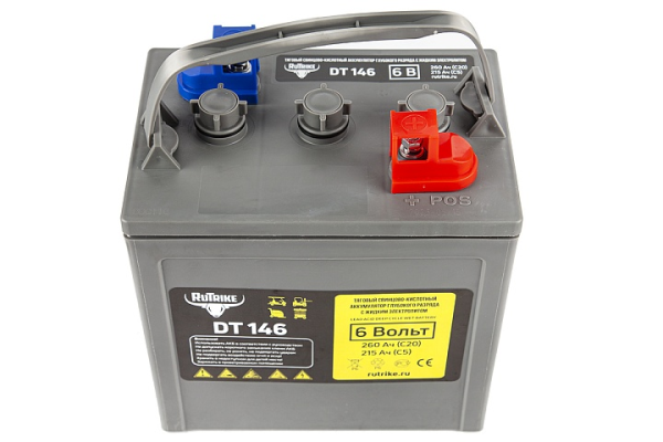 Тяговый WET аккумулятор Rutrike DT146 (T-145) 6V170A/H C3