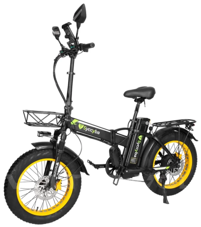 Электровелосипед Syccyba H1 DUAL желтый