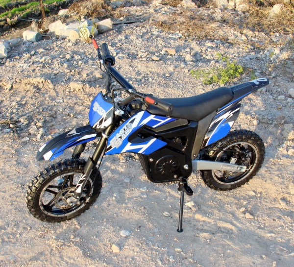 Электромотоцикл GreenCamel Питбайк DB400, 48V 1200W R10 быстросъемная батарея синий