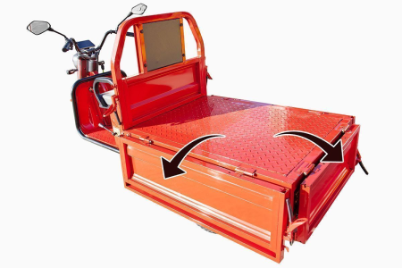 Грузовой электротрицикл Rutrike Амулет 1100 60V650W красный