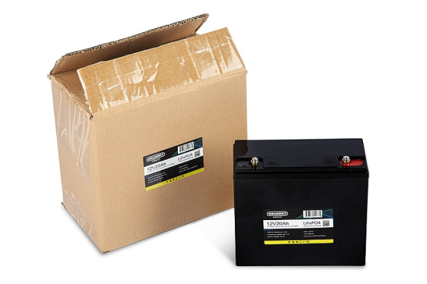 Литиевый тяговый аккумулятор Gelbert LiFePO4 (12V/20Ah/20A/240Wh)