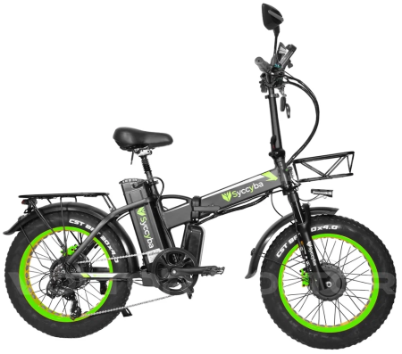 Электровелосипед Syccyba H1 DUAL зеленый