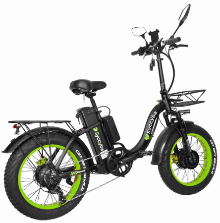 Электровелосипед Syccyba H2 (F11) DUAL 23AH зеленый