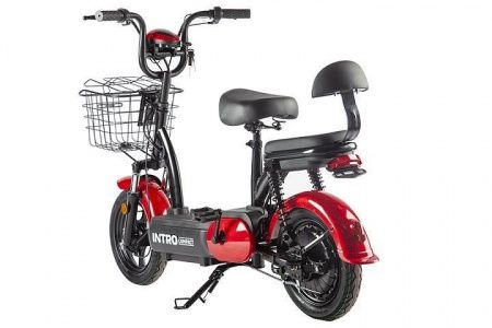 Электроскутер INTRO COMPACT с АКБ черно-белый